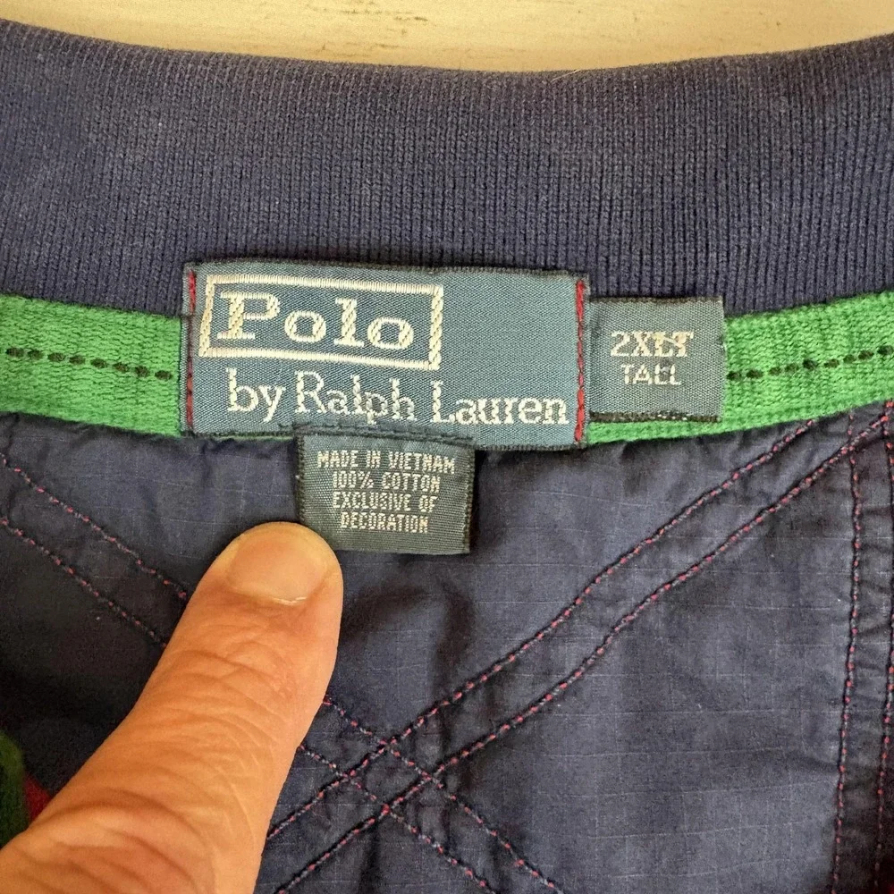 Polo Ralph Lauren Polo Shirt Big Pony Men 2XLT Big & Tall USA Flag Pony 67 Rugby